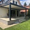 Pergolă EurosanDOOR Pergoline, vedere frontală, structură din aluminiu modernă